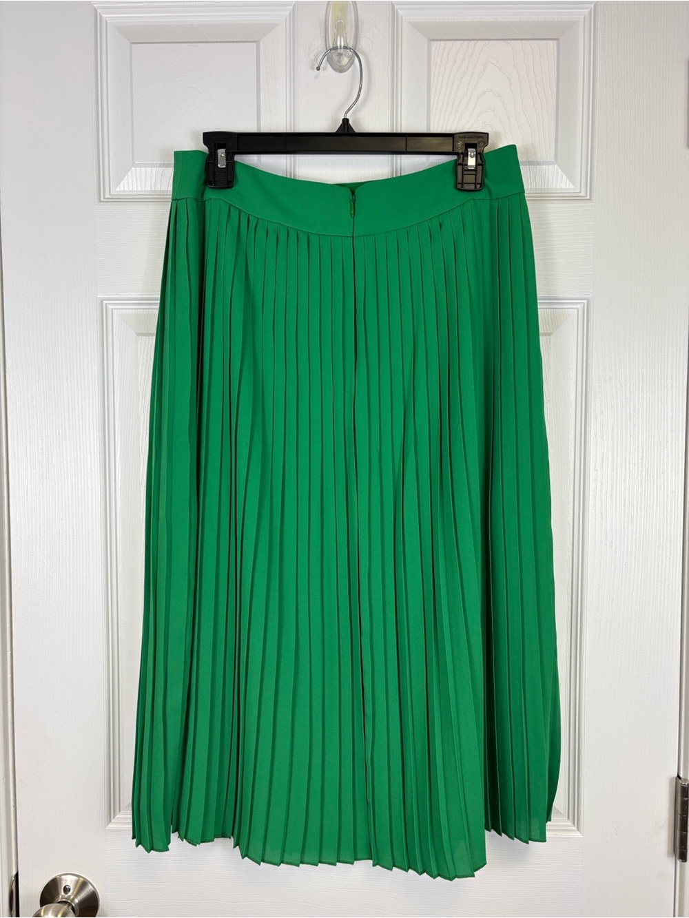 NWT J. Crew green pleated midi skirt sz 8 - Picture 3 of 5